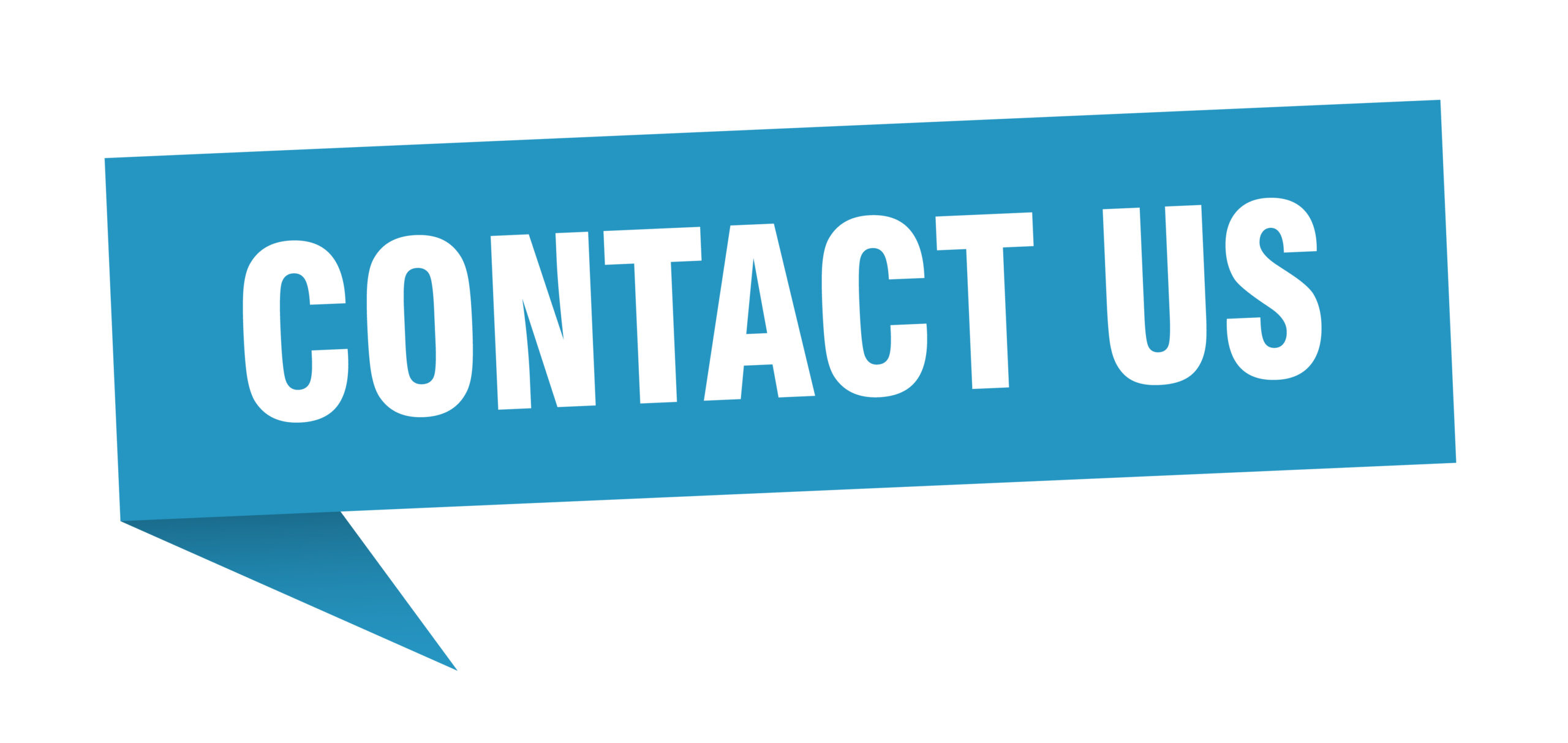 contact us 3d speech bubble sign